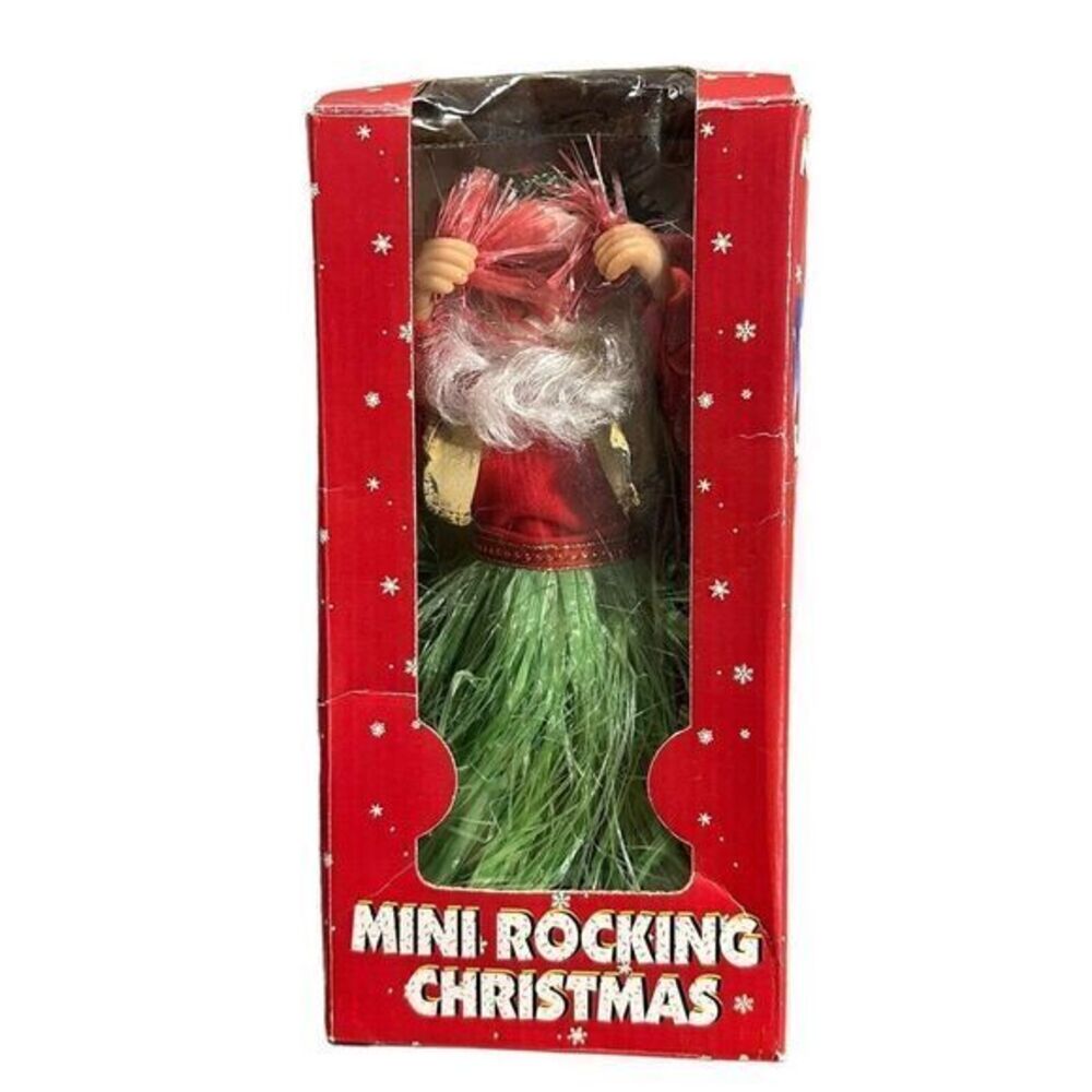 Christmas Musical Wiggle‎ Santa 9” Vintage Sings Jingle Bells & Dances